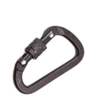 Outdoor Use or Climbing Use Aluminum Snap Hook Carbine Type With Screw Lock