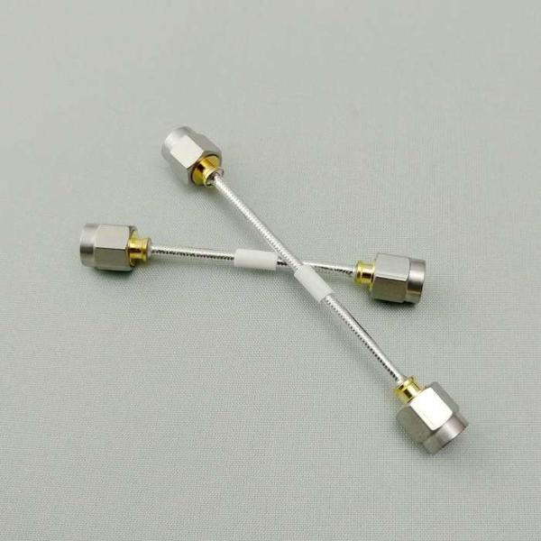 Gold Plated Microwave Cable Stable Easy Forming SS Nut Material