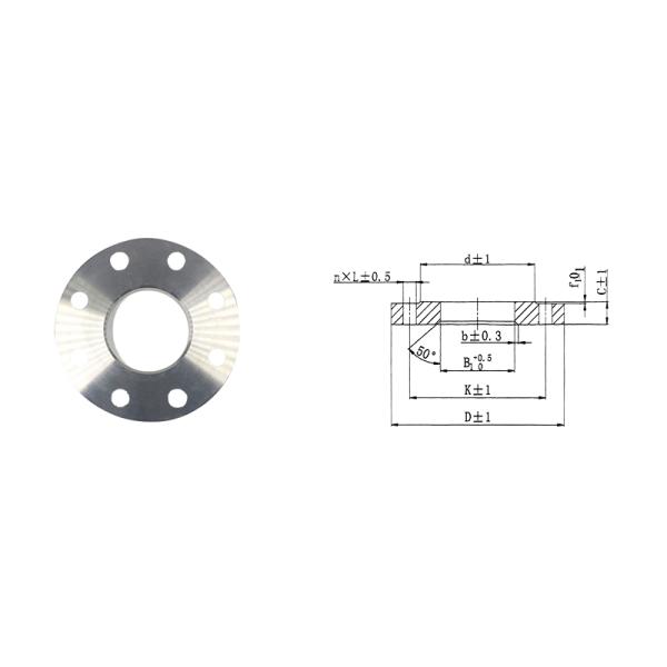 Plate Flat Welding Titanium Flange FF Sealing Surface and OEM Availability