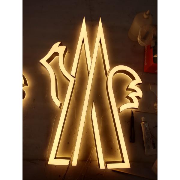 Stainless Steel 3D LED Letter Signs IP65 Waterproof Front Back Lit Channel Letters