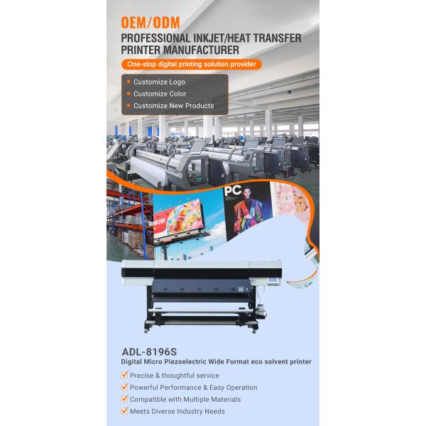 High quality 1.8M 6 head6 colour i3200A1/i3200E1 6-head ADL-8196S photo printer