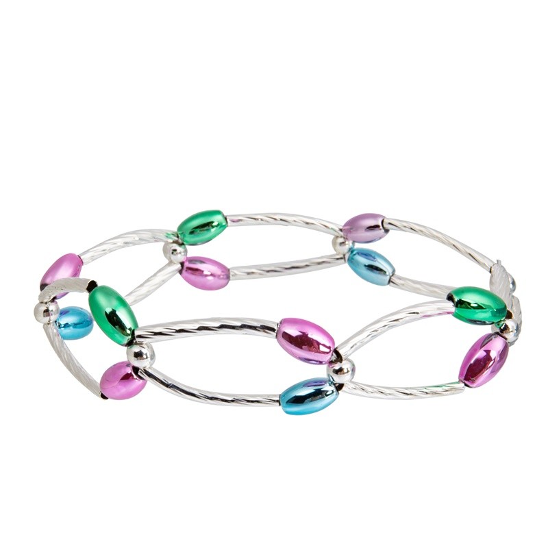 Браслеты KC Stretchy Кристл, ретро браслеты Bangle простирания личности