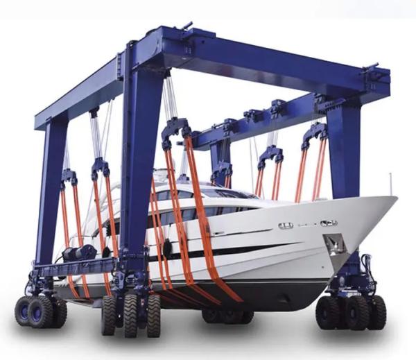 Motor PLC Core Marine Traveling Boat Lift Crane 5m/Min
