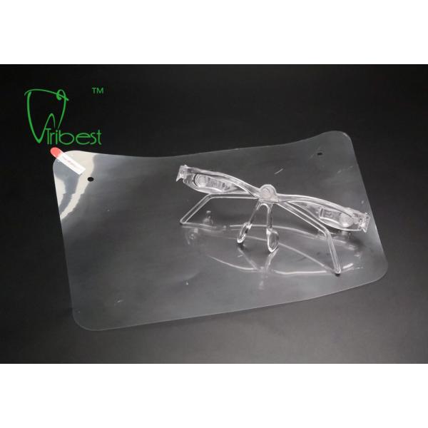 Full Transparent Dental Protective Wear , Clear Face Shield Visor With Frame