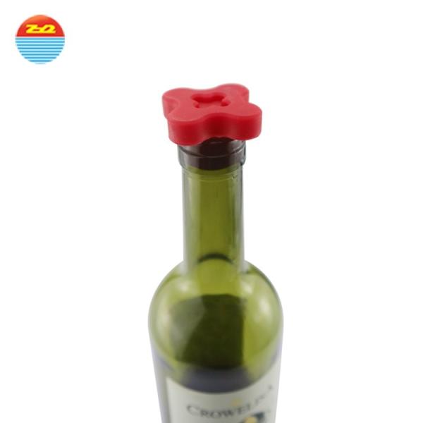 Custom Shape Silicone Kitchen Utensils Air Tight Champagne Wine Bottle Stoppers