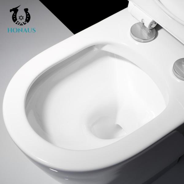 Exquisite Dual Flush Wall Hung Commode Hotel Concealed Cistern WC No Stains