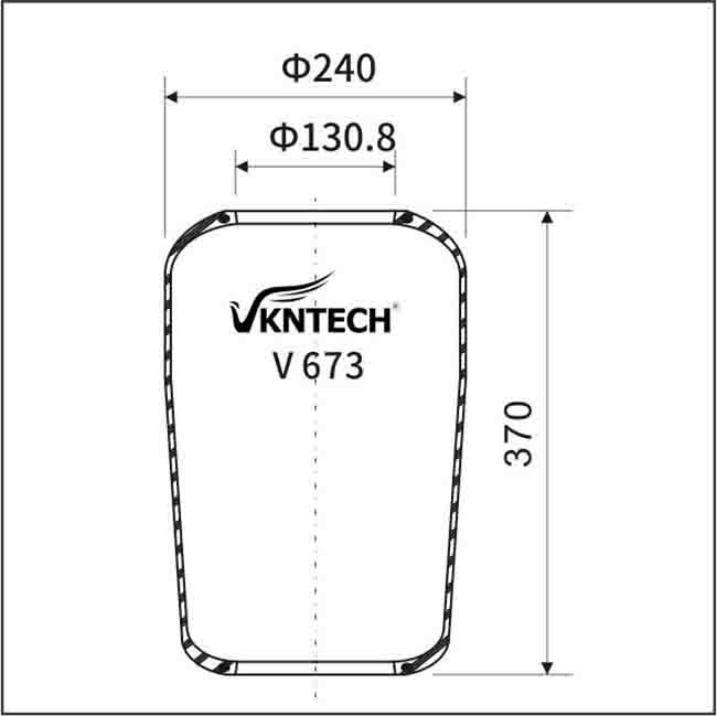 VKNTECH W01-095-0198 Автобусные воздушные пружины Contitech 673N 9051 ISO9000