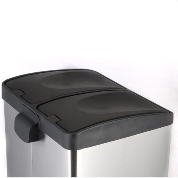 Commercial Dual Compartment Pedal Bin  Trash Bin With Foot Pedal For Kitchen