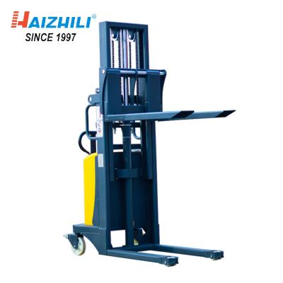 Double Mast Warehouse Lift Truck , 1000kg 3500mm Semi Automatic Forklift
