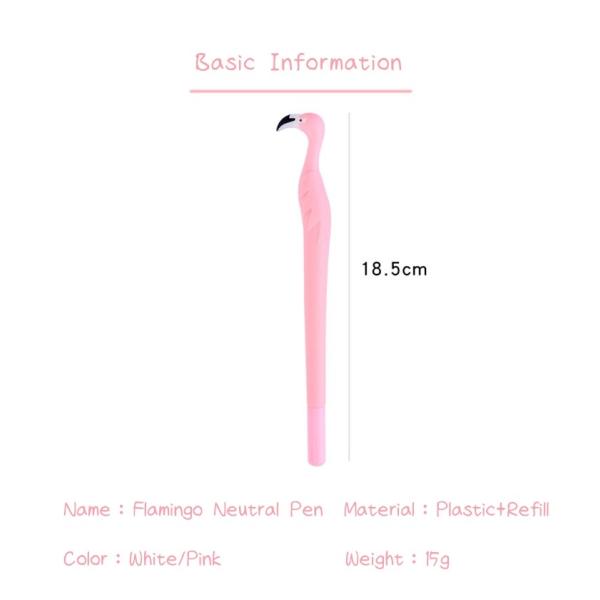 0.5mm Bureau stylo Flamingo Gel encre noire Cartoon mode stylo cadeau neutre