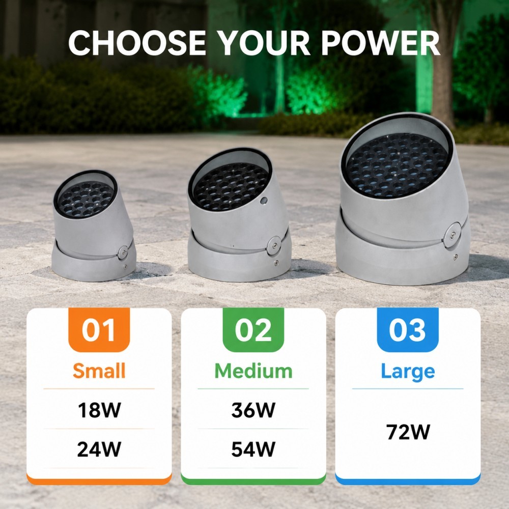 DC24V RGBW DMX512 LED Tree Lights Waterproof For Outdoor Landscape Facade Lighting
