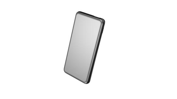 Ultra Slim USB C fast charging 10000mAh power bank for mobile phones grey color
