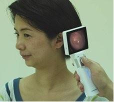 O Lcd monitora o Ophthalmoscope video do Otoscope de Digitas para a inspeção clínica do corpo humano