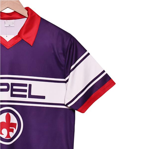 1984-1985 Fiorentina maison maillot rétro de haute qualité réplique support personnalisation