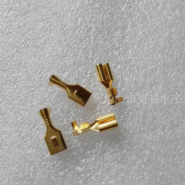 6.3 male and female terminal plug spring / connector / cold terminal copper / hard sheath thickening line