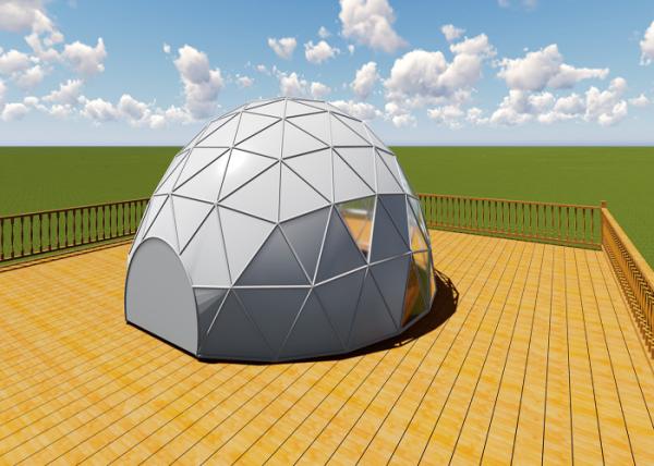 5M Diameter Steel And PVC Transparent Geodesic Dome Ball Designed For Outdoor Sport Event