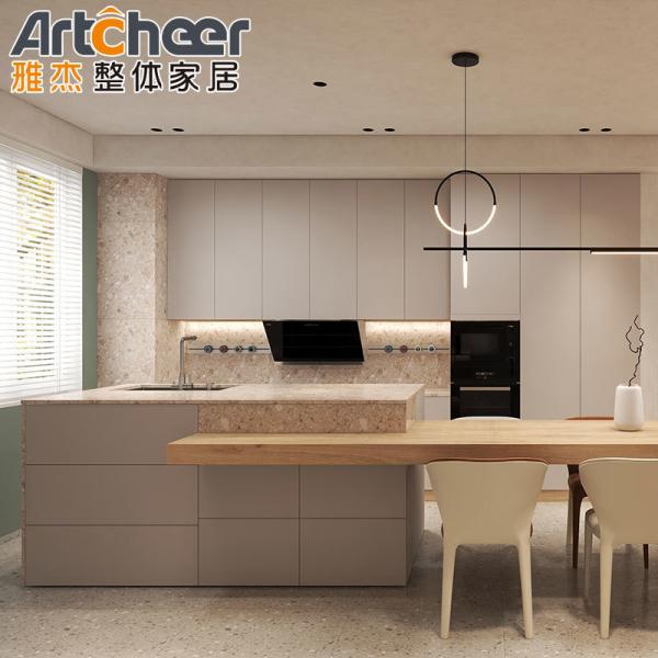 Modular Wall Kitchen Cabinet Italian Designs Sample Custom Luxury Veneer Furniture