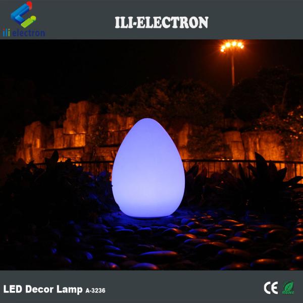 Plastic Outdoor Egg Shaped LED Lights 4400mah With Waterdrop Style