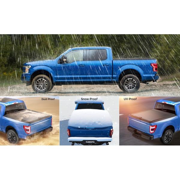 5.5-5.6 FT Cama de camión para Ford F-150 Revestimiento de tono duro retráctil