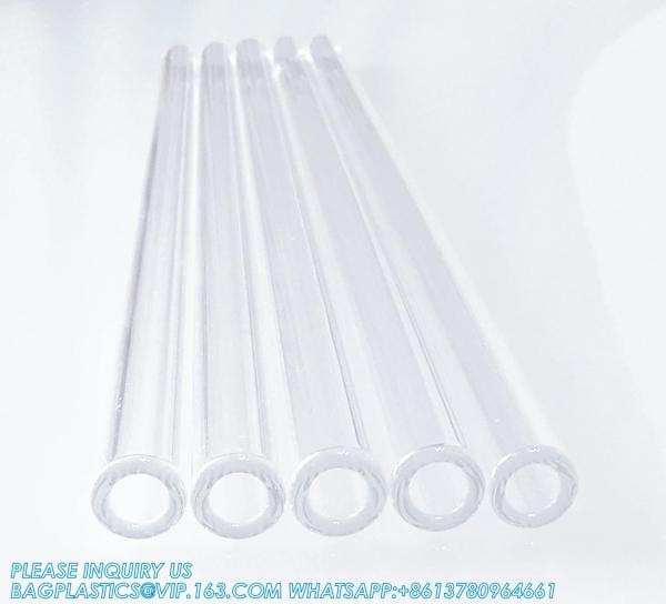 4 Inch Long 10 Pieces Glass Borosilicate Blowing Tubes 12 Mm OD 2mm Thick Wall Tubing, Clear Tubes For Art DIY