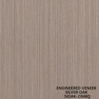 Slice Cut Reconstituted Silver Oak Wood Veneer Length 2500-3100mm Can Be Customized For Wall Covering SOAK--848Q/877Q/898Q/948Q/985Q