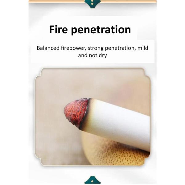 Long Shelf Life Smokeless Moxibustion Stick for Traditional Chinese Medicine Therapy