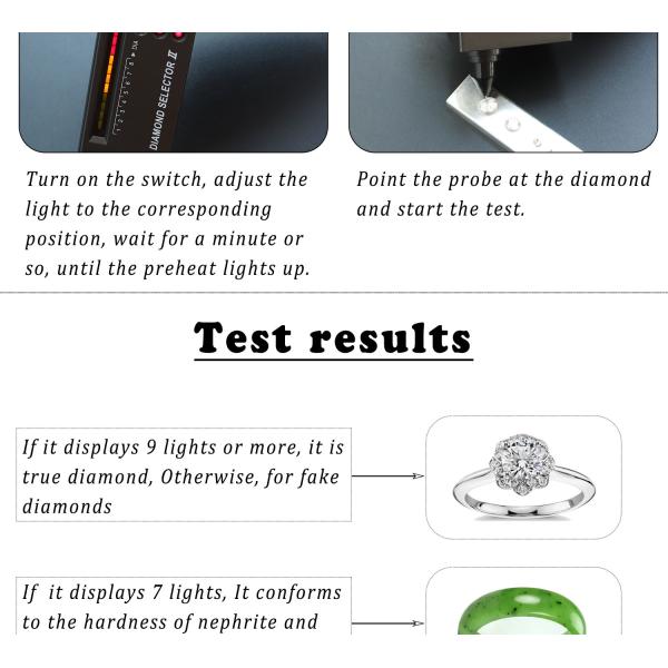 Аксессуары ювелирных изделий высокой точности оборудуют ручку теста индикатора диаманта