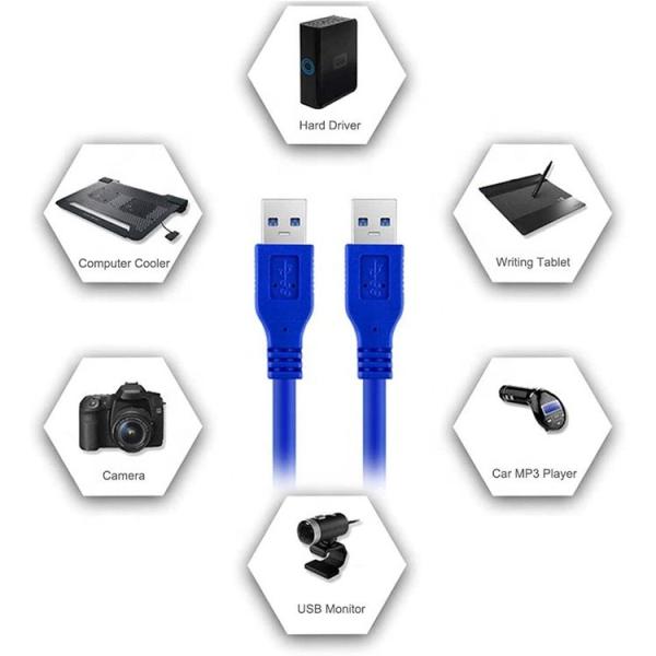Super Speed 5Gbps Male to Male USB 3.0 Extension Cable