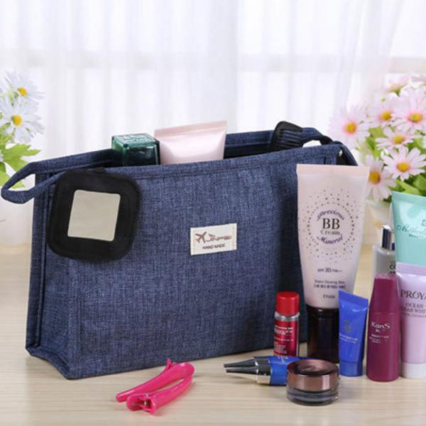Wholesale Travel Portable Zipper Wash MakeUp Bag With Private Label