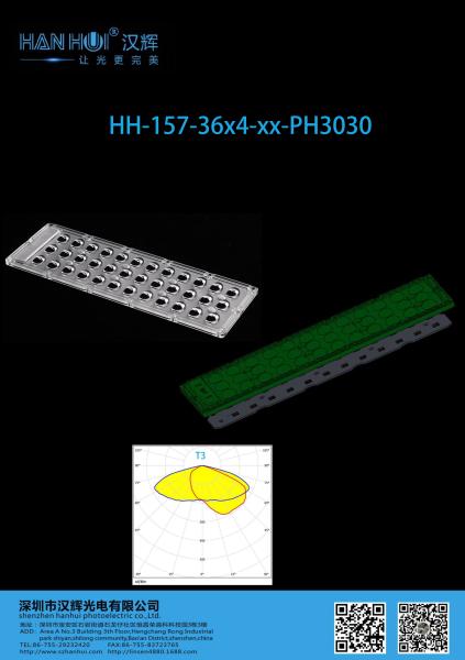 Lente de farola 3030LED T3 de 144 piezas, 92% de transmitancia, 276.3×95mm