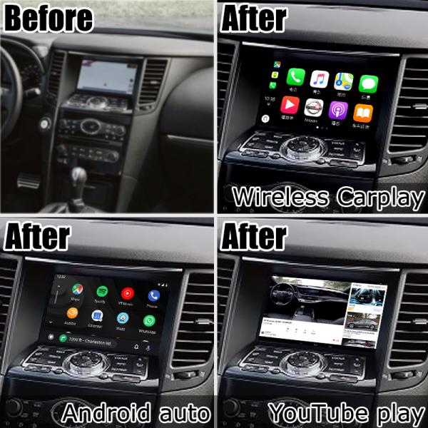 Android 13 Navigation Car Video Interface Support Waze / Youtube For Infiniti QX70 / FX50 FX35 FX37