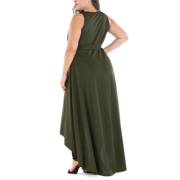 Wholesale sexy fat women dresses sleeveless long plus size dress