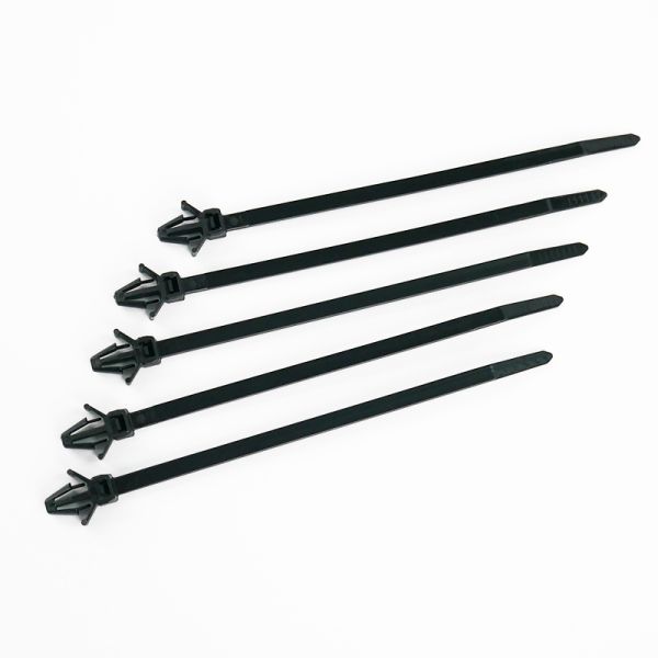 High Quality 4.6*190 Black Nylon Push Mount Ties PVC Cable Tie Sizes Strap Zip Ties