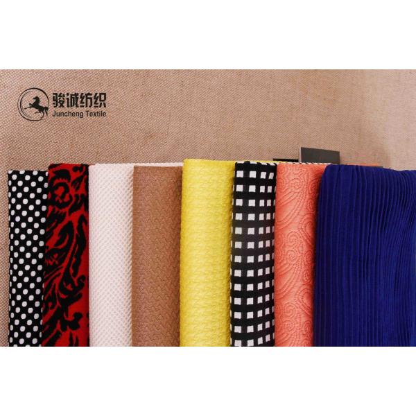 100% Polyester tweed combing jacquard thick needle weft knitting fabric for woman apparel