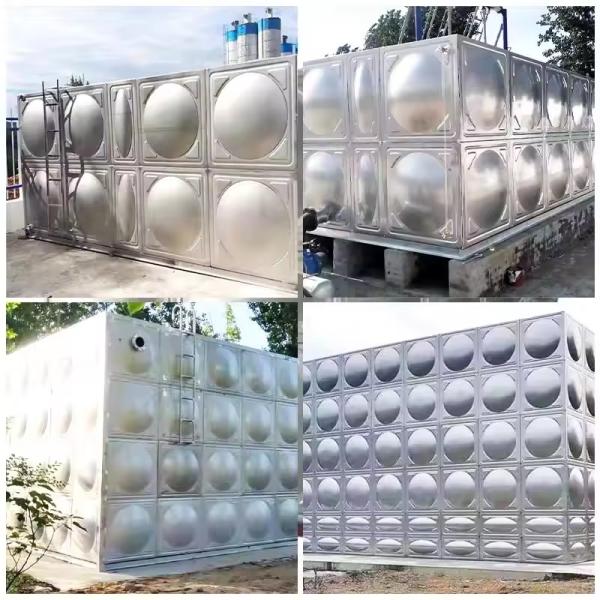 Custom Sectional Rectangular Shape Water Tank SS Water Tank Storage Drinking Water