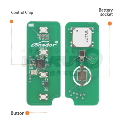 LONSDOR LK50-01 N-X-P Series Universal Smart Key 4-Button Chry-sler Style Universal Smart Key for KW100/ K518 FCV/ K518 PRO