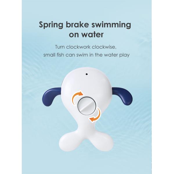 Unisex Bath Time Bathtub Toy for Toddlers Baby Kids Infant Fish Set Age 18months and up