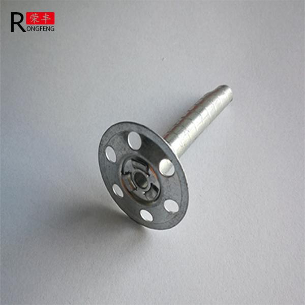 Silver Color Metal Insulation Fixings , Mechanical Fasteners For Rigid Insulation