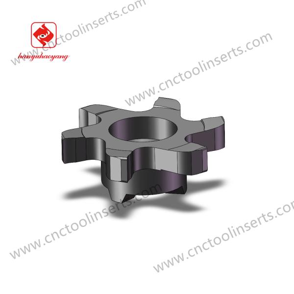 Non-standard grooving insert , HYMG3212-2.0 , Suitable for machining heat - resistant alloys，Customizable insert