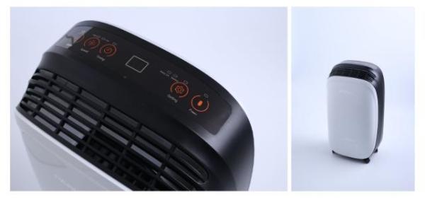 Low Noise Basement White Black Home Air Dehumidifier With Hygrometer
