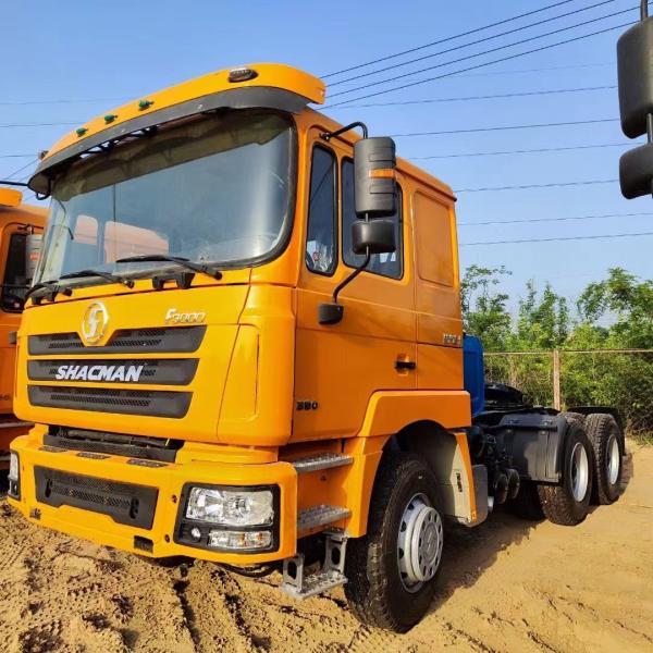 Yellow SHACMAN F3000 Head Tractor 6x4 430HP EuroII SHACMAN Tractor Head