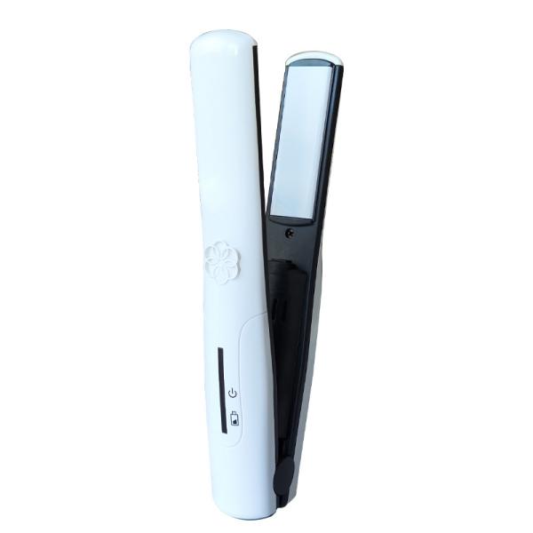 BM138 white portable titanium gold aluminum plate hair straightener hair efficiency