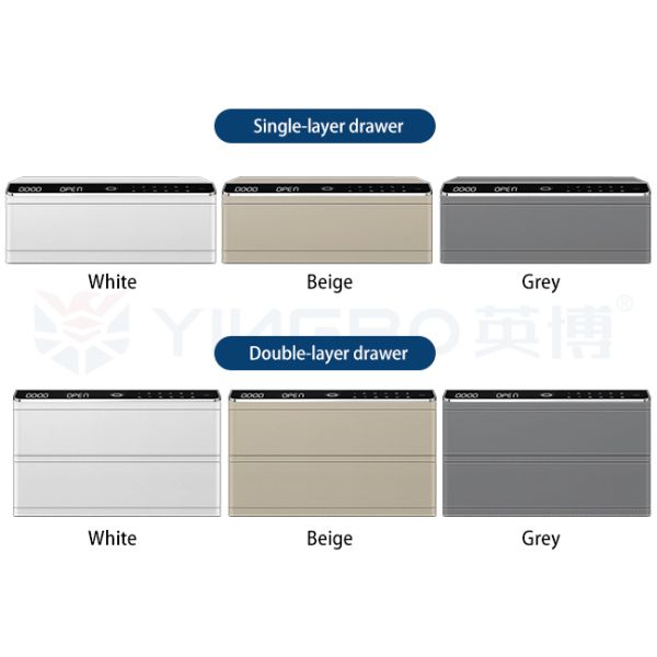 Leather-Covered Jewelry Safe Box with Dual Alarm & Auto Open, Single Layer