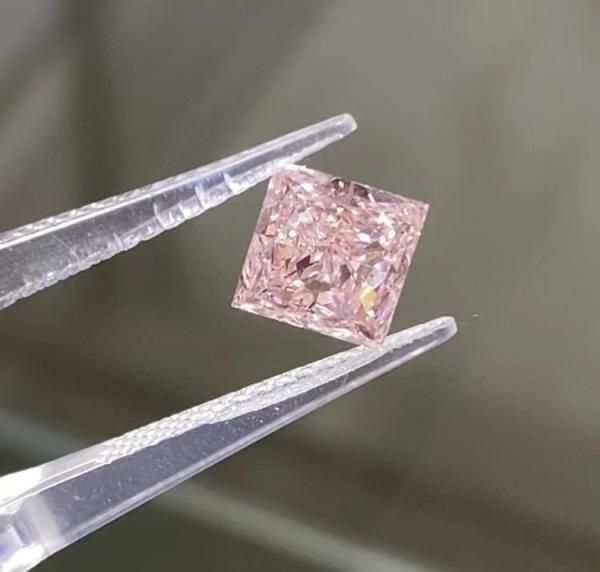 Princesa Corte Rosa Laboratório Diamantes Crescidos Rosa Luminosa Forma Quadrada Joias Decorações