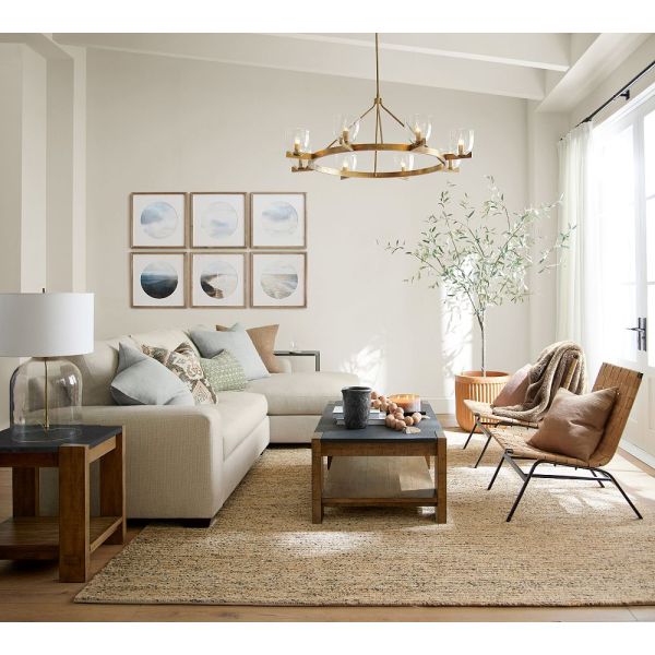 Brass Body Modern Simple Luxury Suspended Pendant Light with 2700K Warm White LED