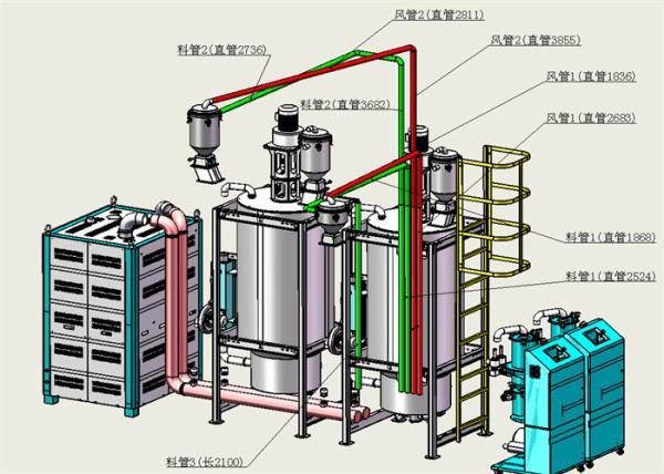 供給空気 T 50C 露点 40 OC 乾燥剤除湿器 調節可能な電源