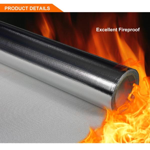 Hermetic & Weather-Resistant Aluminum Foil Fiberglass Cloth (Fireproof)