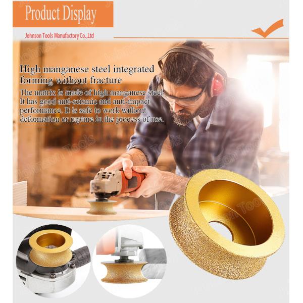 Вакуумная бразовая мраморная гранитная каменная кварцевая плитка керамическая бриллиантовая абразивная шлифовка для угловой шлифовки