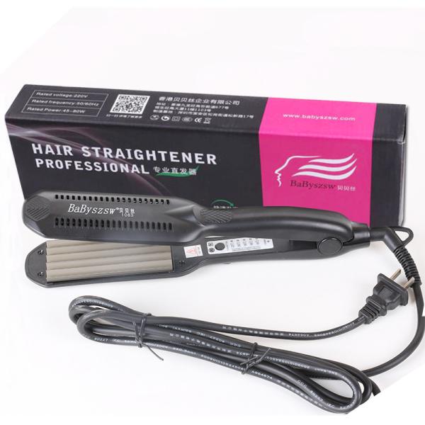 High Temperature Hair Straightening Tools Flat Or Wave Plate With LED Display