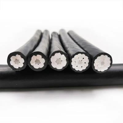 Architectural Lighting Twisted Aluminum Aerial Bundled Cable For Overhead Laying And Power Transmission Cable